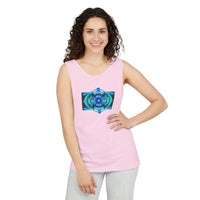 Classic Blue Unisex Garment-Dyed Tank Top