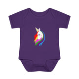 Lily the Unicorn Infant Baby Rib Bodysuit
