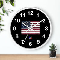 American Flag Wall Clock