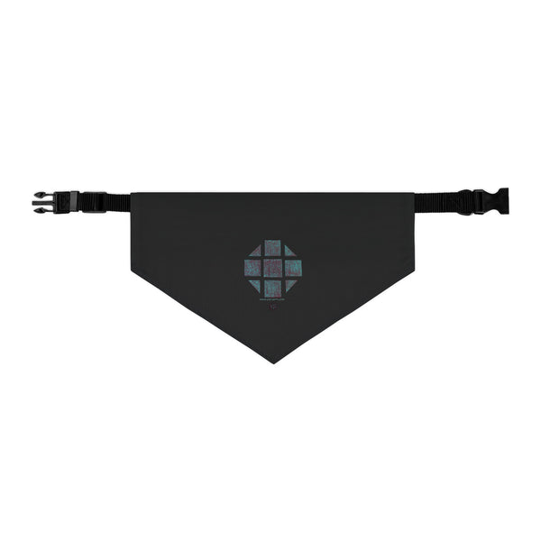 The Creative Art Series: Teal Hex Pet Bandana Collar