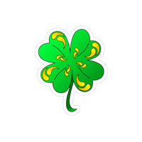 Clover Transparent Outdoor Stickers, Die-Cut, 1pcs