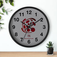 Spiral Red  Wall Clock