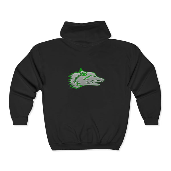 Wolf Unisex Heavy Blend™ Full Zip Hooded Sweatshirt