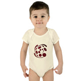 Spiral Red Infant Baby Rib Bodysuit
