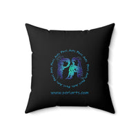 Classic Blue Spun Polyester Square Pillow