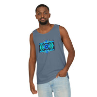 Classic Blue Unisex Garment-Dyed Tank Top