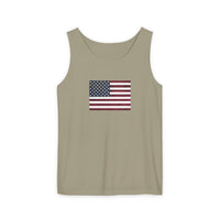 American Flag Unisex Garment-Dyed Tank Top