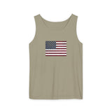 American Flag Unisex Garment-Dyed Tank Top