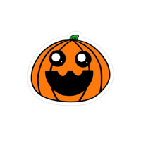 Penelope the Pumpkin Transparent Outdoor Stickers, Die-Cut, 1pc