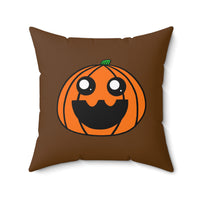Penelope the Pumpkin Spun Polyester Square Pillow
