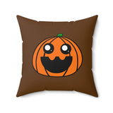 Penelope the Pumpkin Spun Polyester Square Pillow