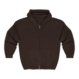 Purple Sun Unisex Heavy Blend™ Full Zip Hooded Sweatshirt