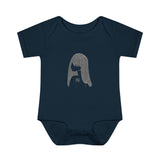 Graphite Lucy Infant Baby Rib Bodysuit