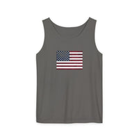 American Flag Unisex Garment-Dyed Tank Top