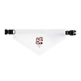 The Creative Art Series: Spiral Red Pet Bandana Collar
