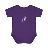 AMerican Flag Infant Baby Rib Bodysuit