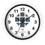 Teal Hex Wall Clock