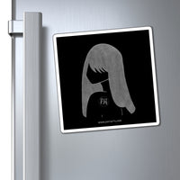Graphite Lucy Magnets