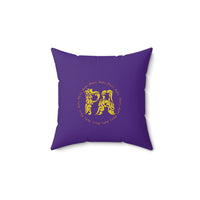 Shell Bell Spun Polyester Square Pillow