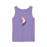 Lily the Unicorn Unisex Garment-Dyed Tank Top