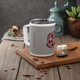 Spiral Red Insulated Coffee Mug, 10oz