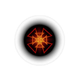 Orange Star Transparent Outdoor Stickers, Die-Cut, 1pcs