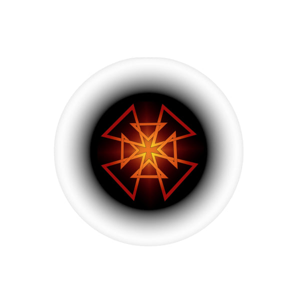 Orange Star Transparent Outdoor Stickers, Die-Cut, 1pcs