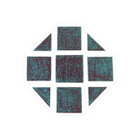 Teal Hex Kiss-Cut Stickers