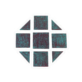 Teal Hex Kiss-Cut Stickers