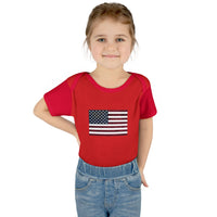 AMerican Flag Infant Baby Rib Bodysuit