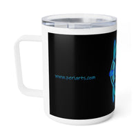The Creative Art Series: Classic Blue Insulated Coffee Mug, 10oz