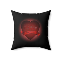 Heartmail Spun Polyester Square Pillow