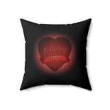 Heartmail Spun Polyester Square Pillow