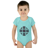 Teal Hex Infant Baby Rib Bodysuit