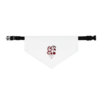 The Creative Art Series: Spiral Red Pet Bandana Collar