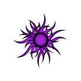 Purple Sun Kiss-Cut Stickers