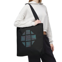 Teal Hex Tote Bag