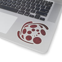 Spiral Red Kiss-Cut Stickers