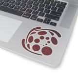 Spiral Red Kiss-Cut Stickers