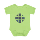 Teal Hex Infant Baby Rib Bodysuit