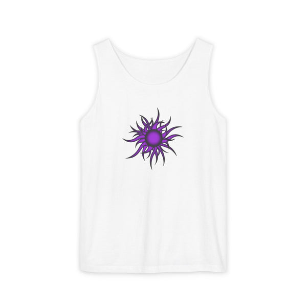 Purple Sun Unisex Garment-Dyed Tank Top