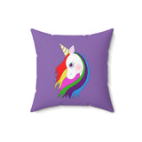 Lily the Unicorn Spun Polyester Square Pillow