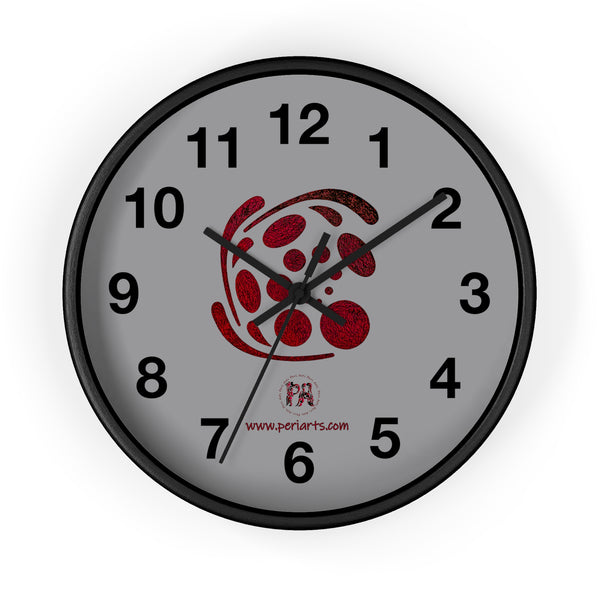 Spiral Red  Wall Clock