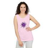 Purple Sun Unisex Garment-Dyed Tank Top