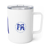 Blue Lucy Insulated Coffee Mug, 10oz