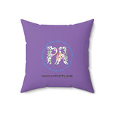 Lily the Unicorn Spun Polyester Square Pillow