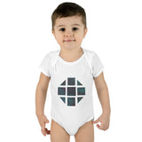 Teal Hex Infant Baby Rib Bodysuit