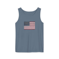 American Flag Unisex Garment-Dyed Tank Top
