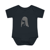 Graphite Lucy Infant Baby Rib Bodysuit