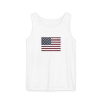 American Flag Unisex Garment-Dyed Tank Top